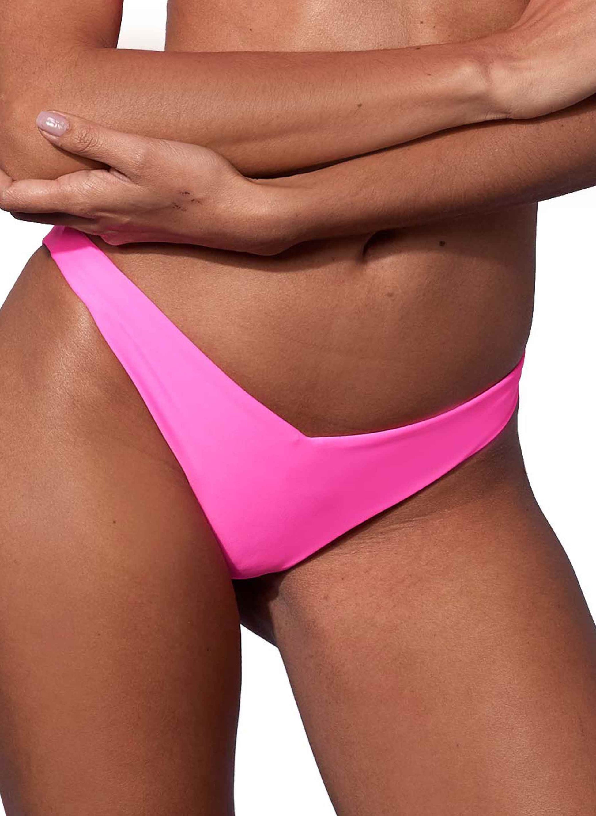 Woman fluo pink cheeky swim briefs - MC2 Saint Barth