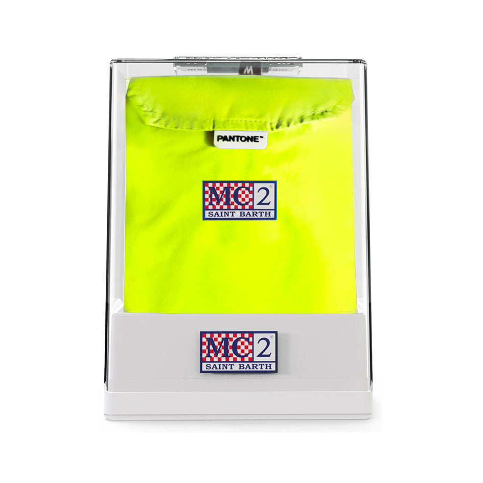 Man fluo yellow swim shorts | PANTONE® SPECIAL EDITION - MC2 Saint Barth