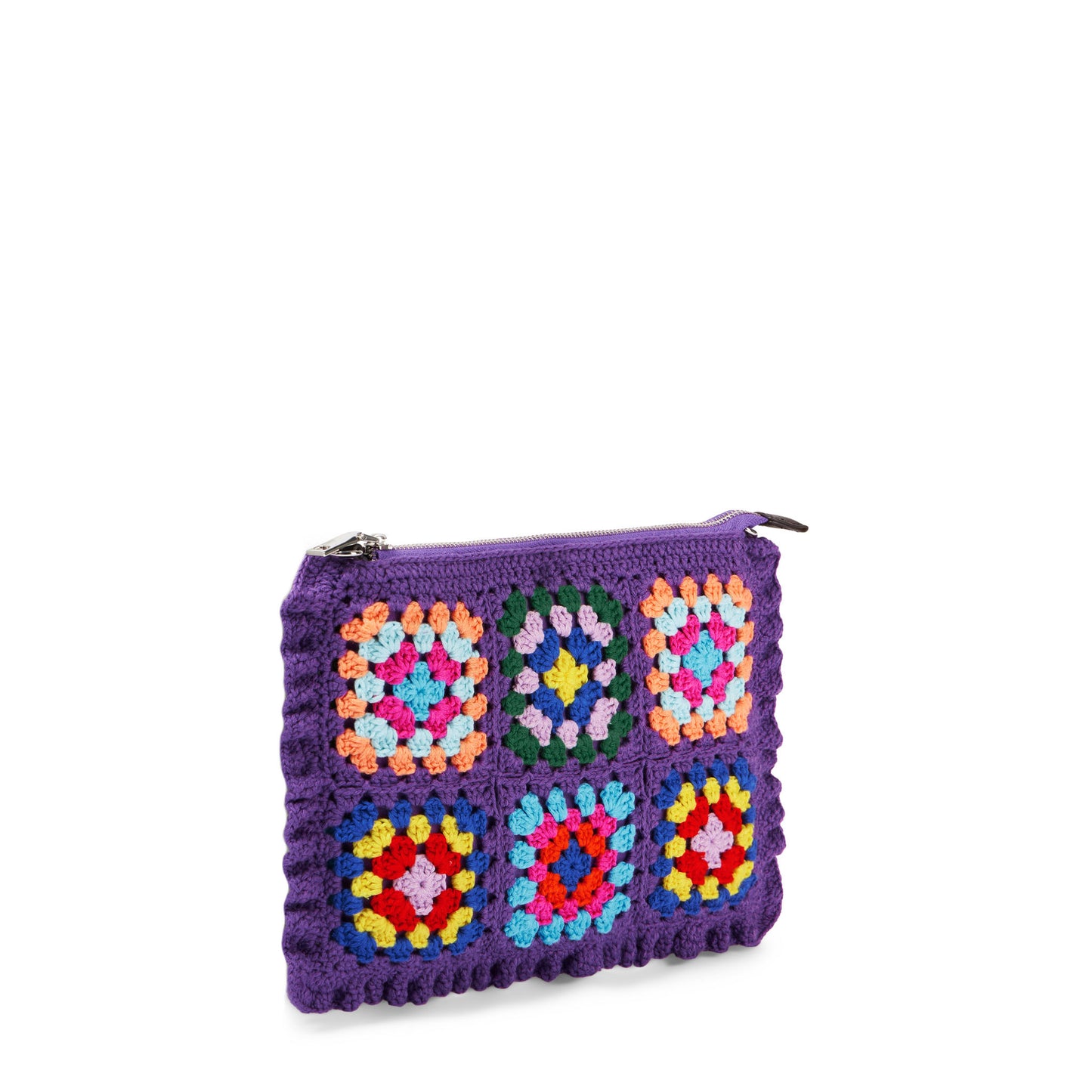 Parisienne violet crochet crossbody pouch bag - MC2 Saint Barth