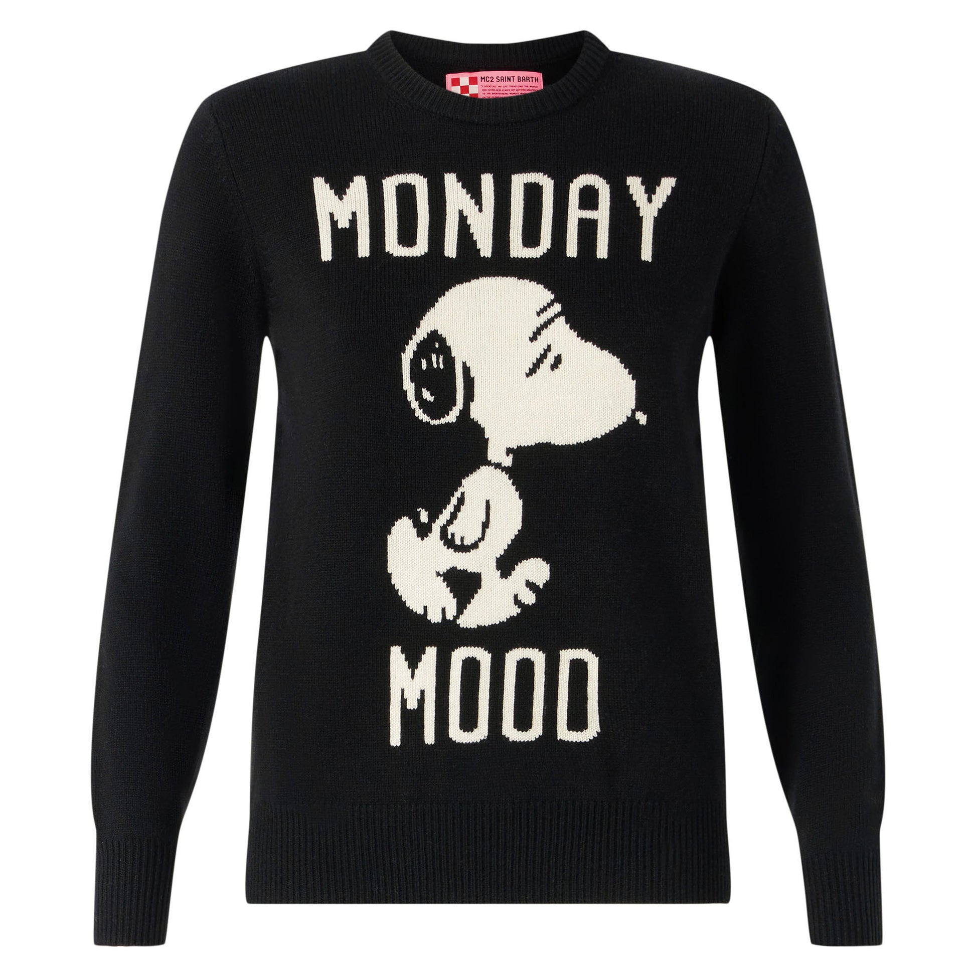Woman sweater with Monday Mood Snoopy print | SNOOPY - PEANUTS™ SPECIAL EDITION - MC2 Saint Barth