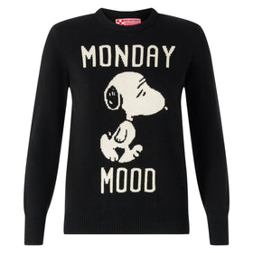 Woman sweater with Monday Mood Snoopy print | SNOOPY - PEANUTS™ SPECIAL EDITION - MC2 Saint Barth
