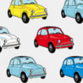 Boy swim shorts with Fiat 500 car print | FIAT© 500 Special Edition - MC2 Saint Barth