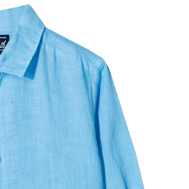 Light blue Linen shirt Boy - MC2 Saint Barth