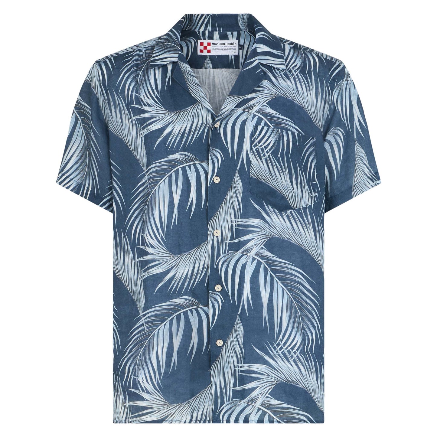 Man shirt with leaf print - MC2 Saint Barth
