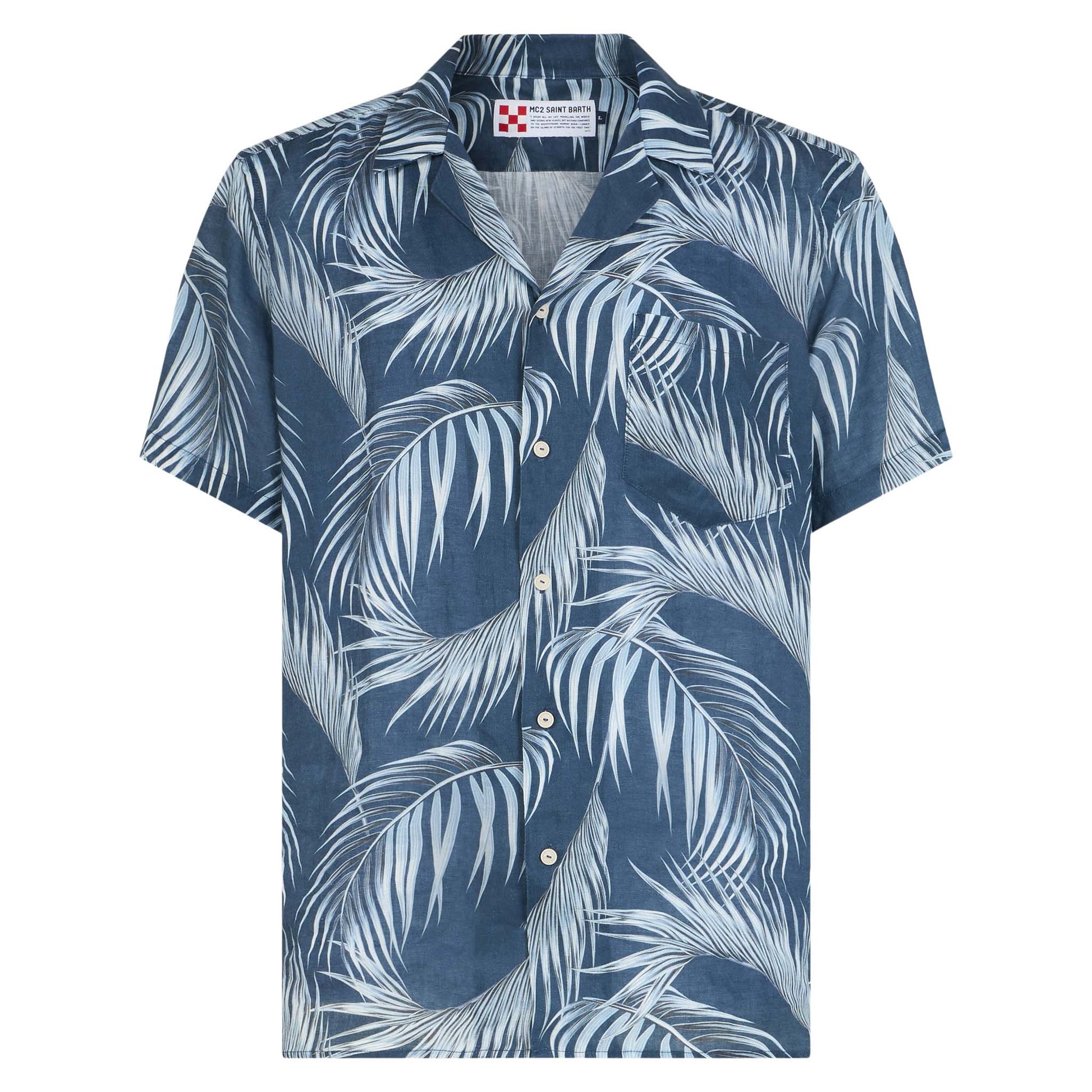 Man shirt with leaf print - MC2 Saint Barth