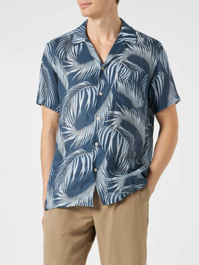 Man shirt with leaf print - MC2 Saint Barth