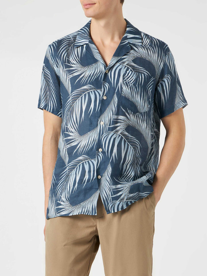 Man shirt with leaf print - MC2 Saint Barth