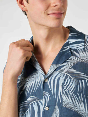 Man shirt with leaf print - MC2 Saint Barth