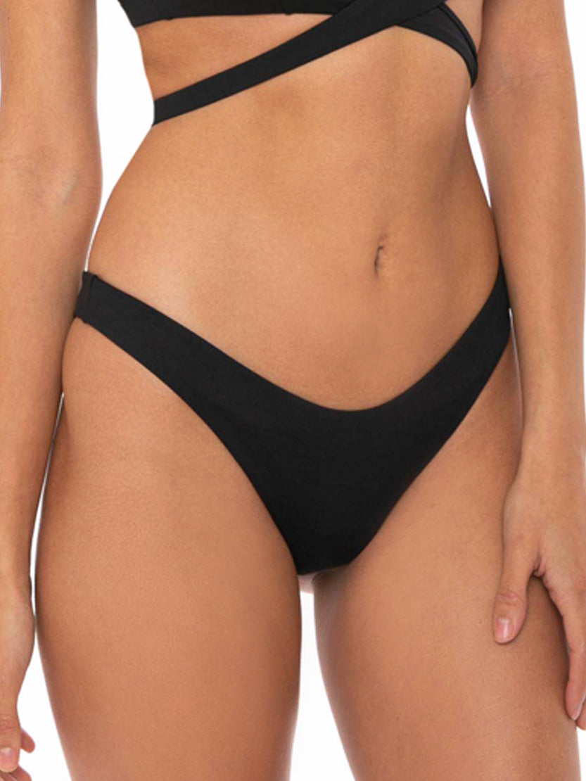 Woman black cheeky swim briefs - MC2 Saint Barth