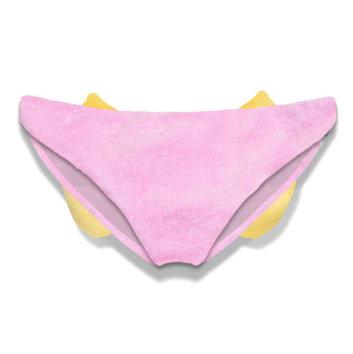 Girl terry swim briefs with bow - MC2 Saint Barth