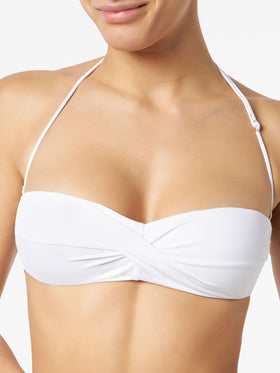 Woman white bandeau bikini - MC2 Saint Barth