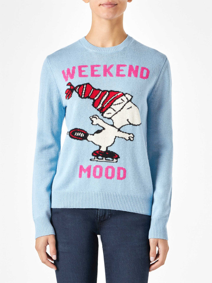 Woman sweater with Snoopy print | PEANUTS™ SPECIAL EDITION - MC2 Saint Barth