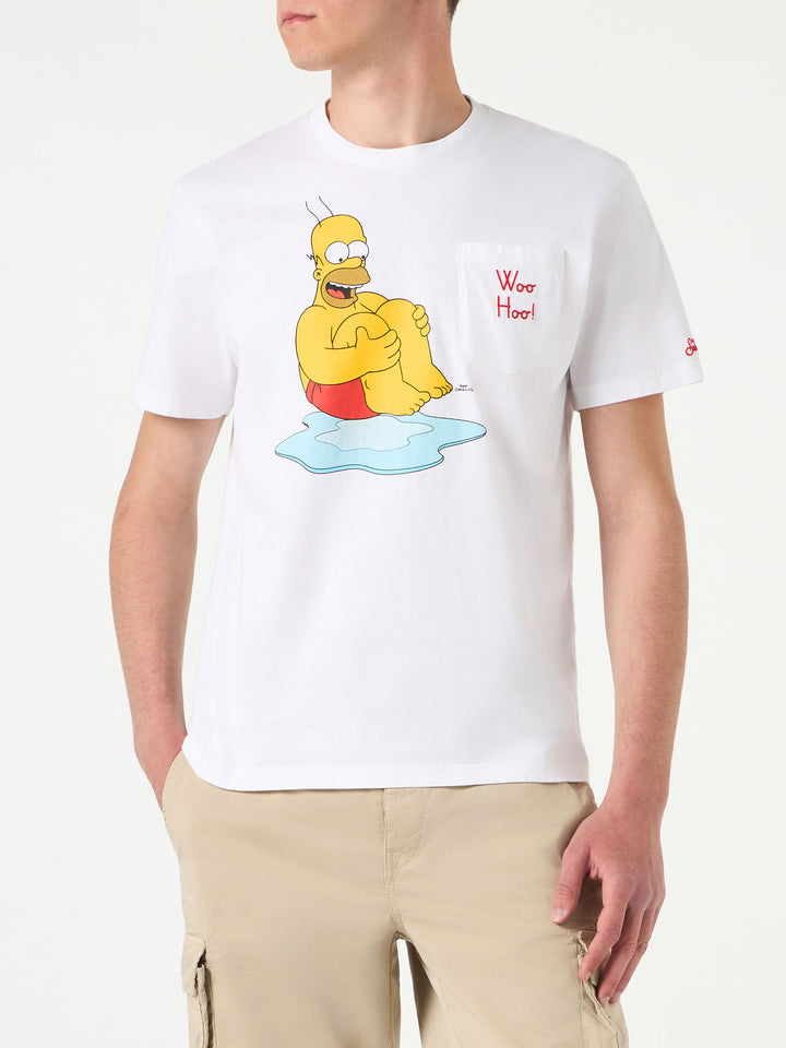 Man cotton t-shirt with Homer print | THE SIMPSONS SPECIAL EDITION - MC2 Saint Barth
