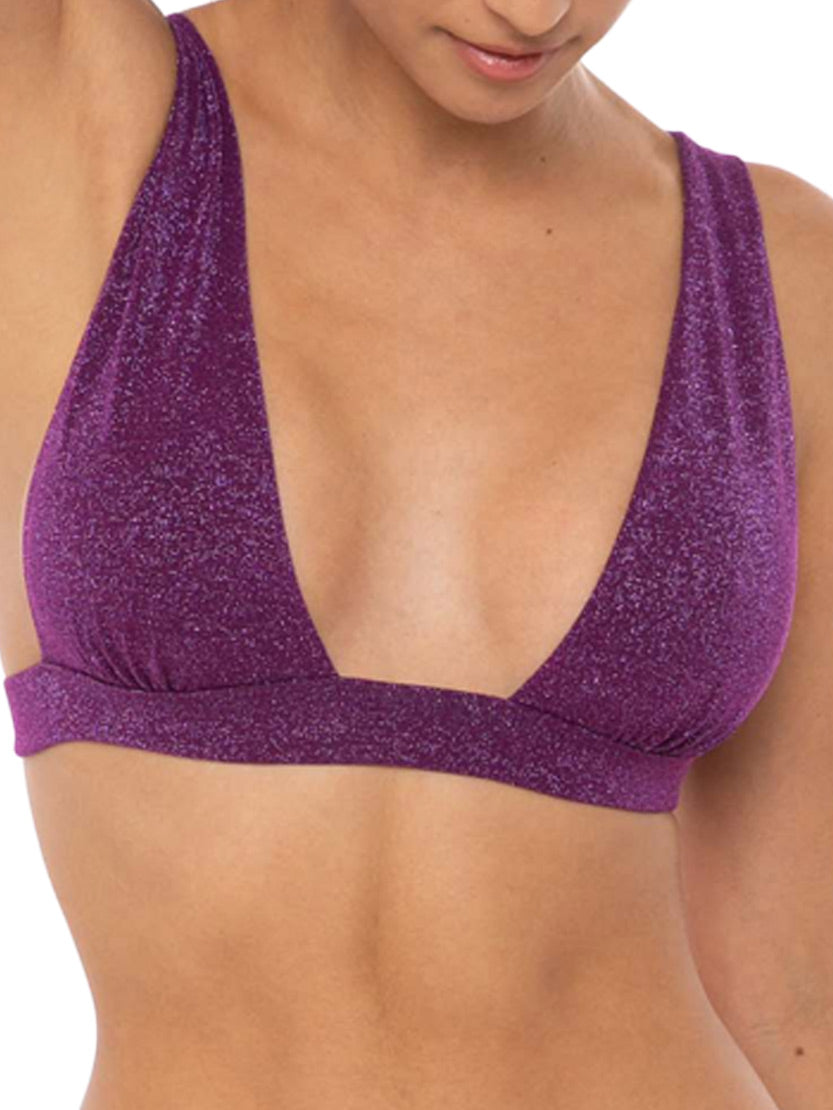 Purple lurex triangle