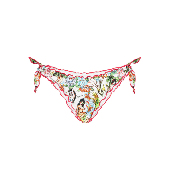 Tattoo print swim briefs - MC2 Saint Barth