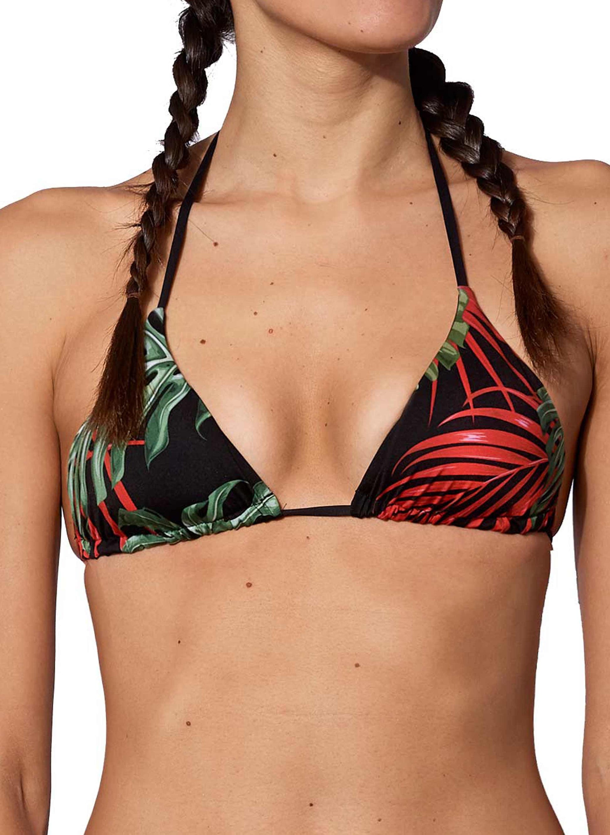 Tropical print triangle top - MC2 Saint Barth