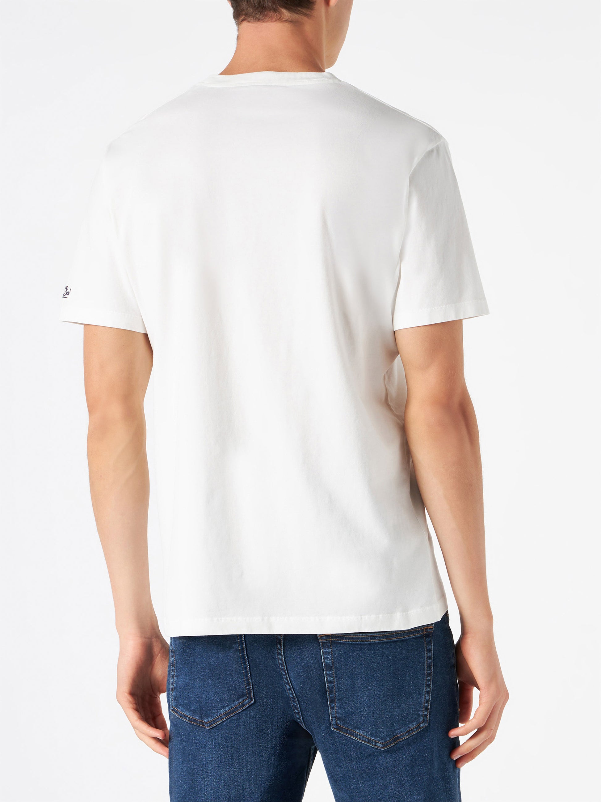 Man white t-shit with "I hate winter" print - MC2 Saint Barth