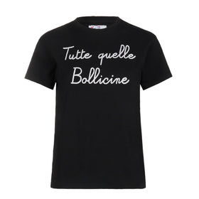 Woman t-shirt with Tutte quelle Bollicine lettering - MC2 Saint Barth