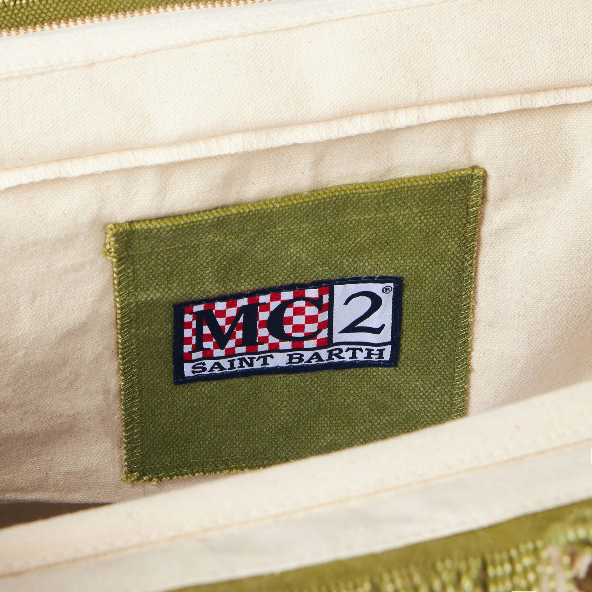 Vanity canvas shoulder bag with logo print - MC2 Saint Barth