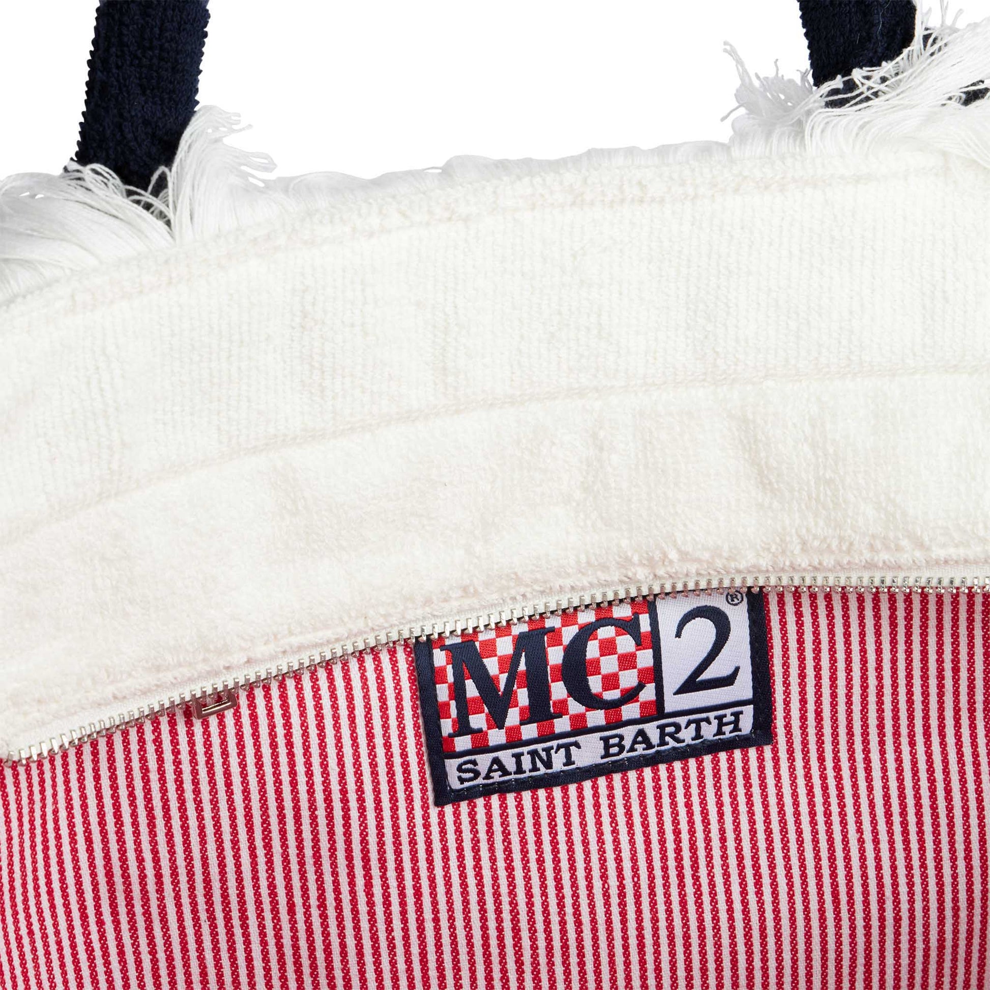 Vanity terry shoulder bag with Santa Margherita embroidery - MC2 Saint Barth