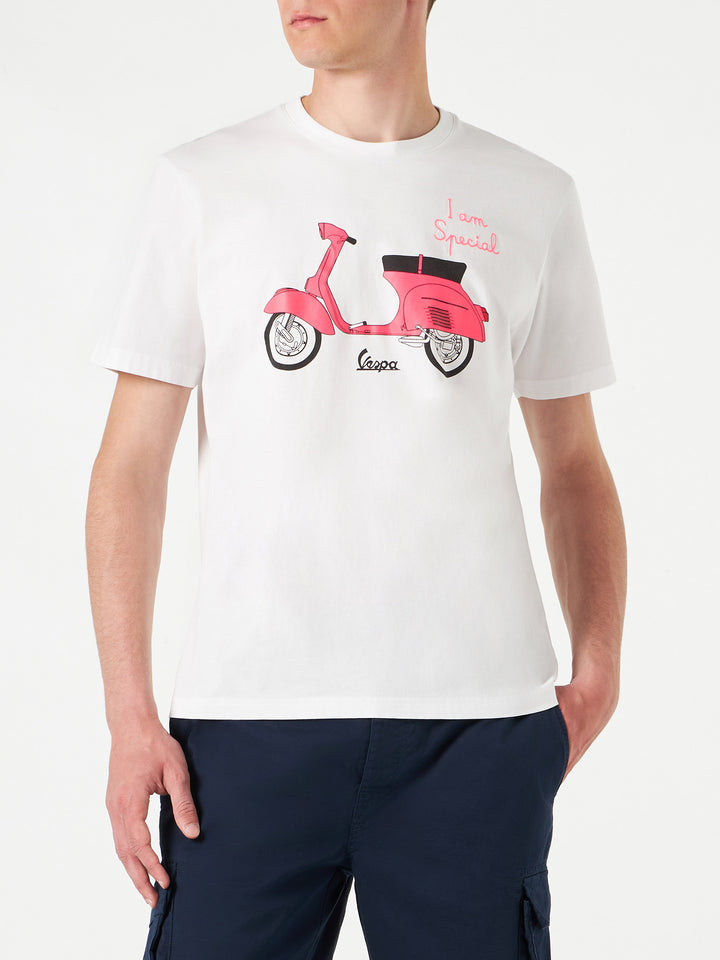 Man cotton t-shirt with Vespa print | VESPA® SPECIAL EDITION - MC2 Saint Barth