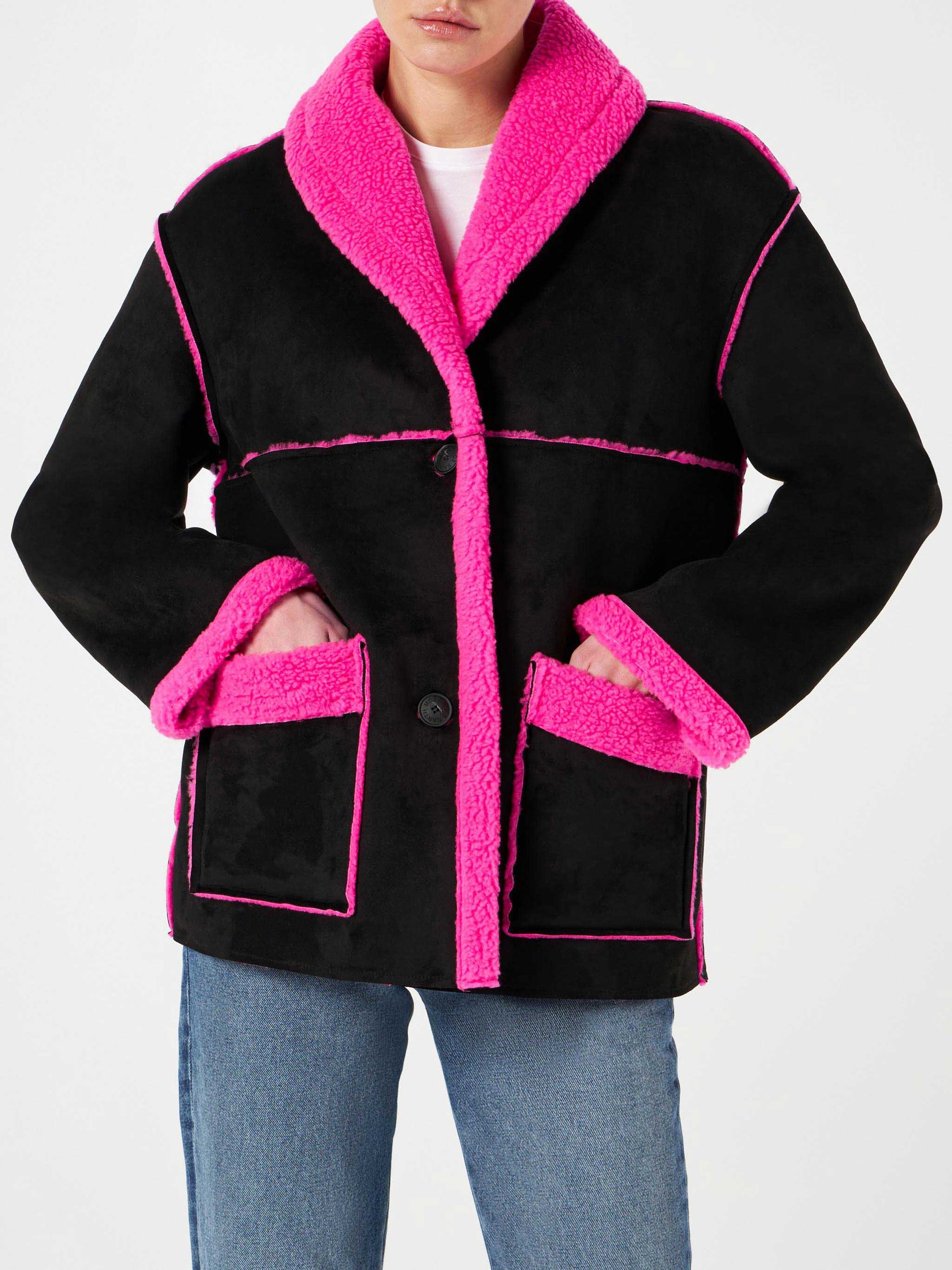 Woman reversible shearling jacket - MC2 Saint Barth