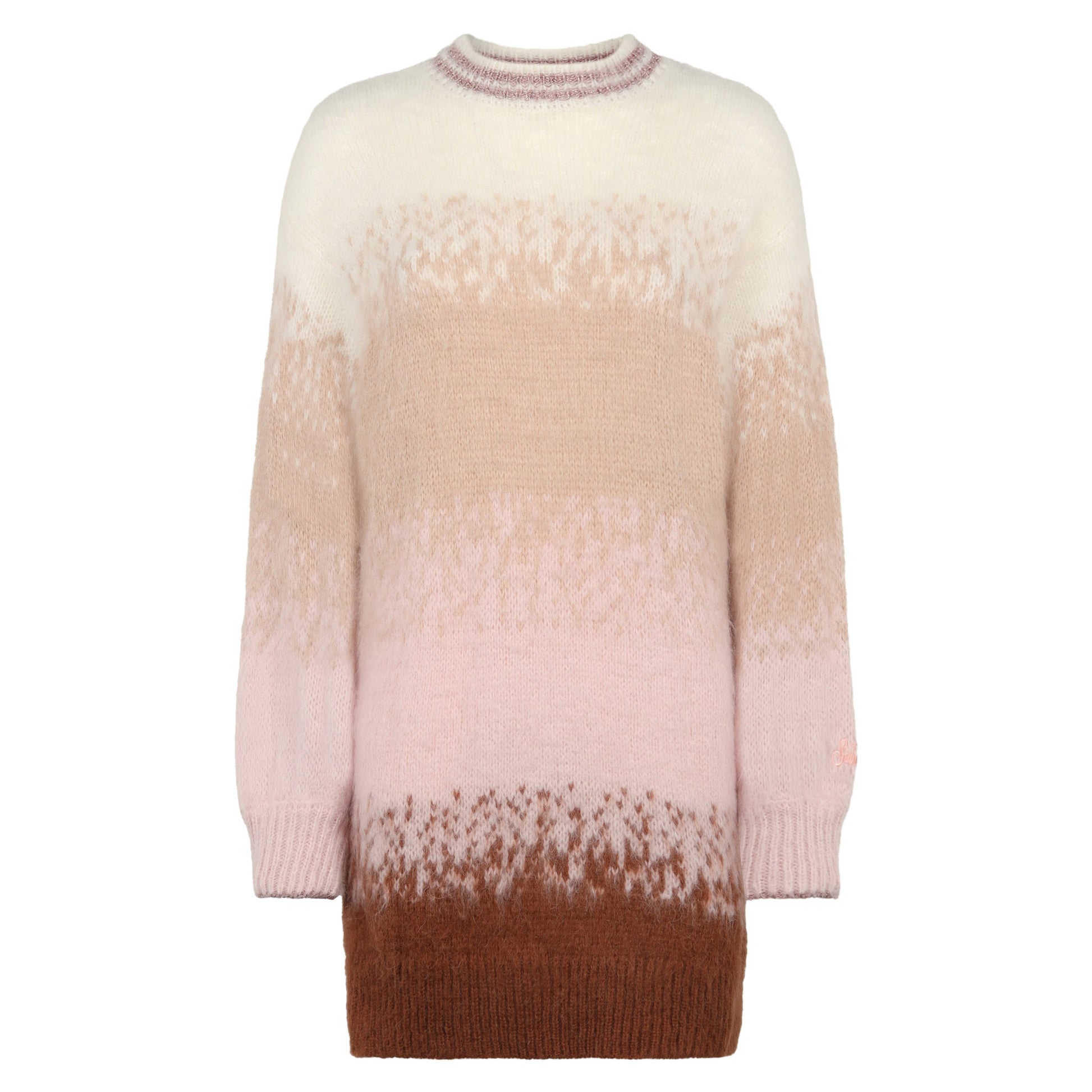 Brushed knit dress with lurex details - MC2 Saint Barth