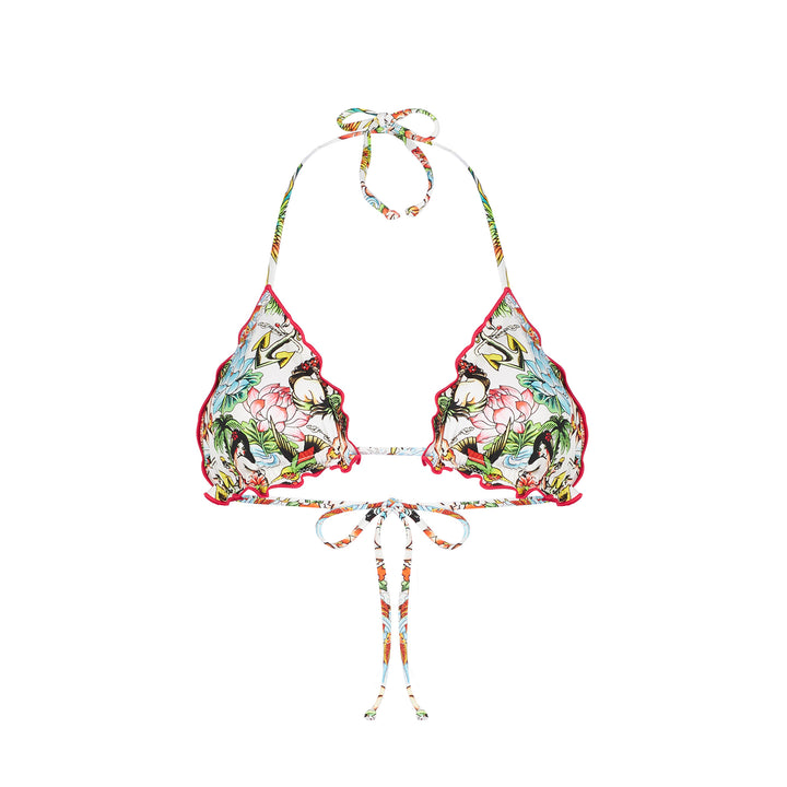 Triangle top with tattoo print - MC2 Saint Barth