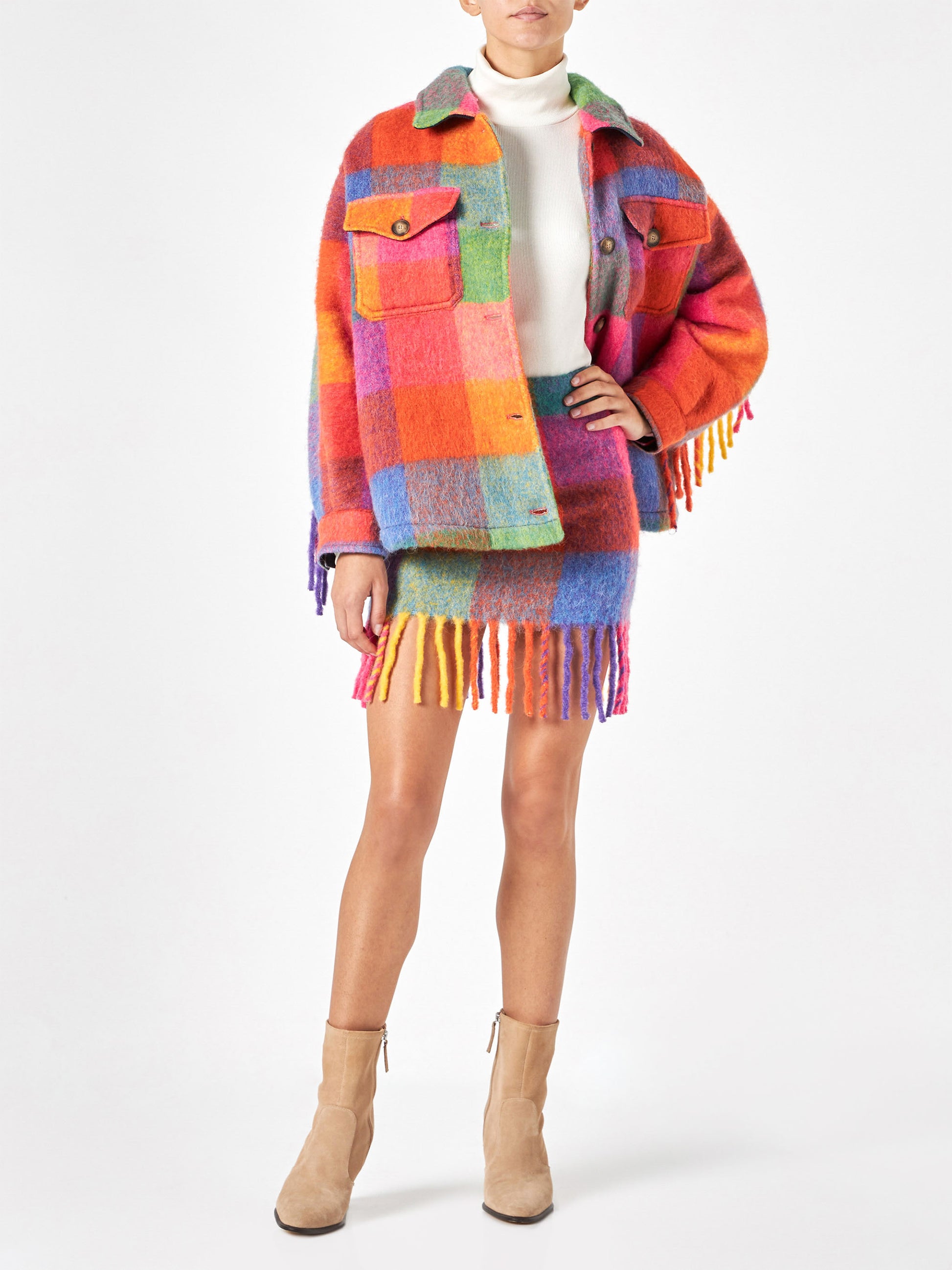 Woman skirt with fringes - MC2 Saint Barth