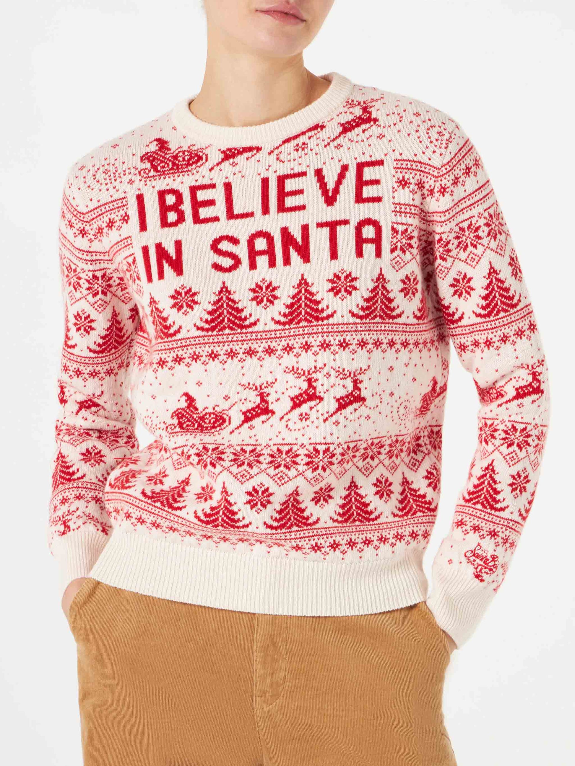 Woman sweater with Christmas print - MC2 Saint Barth