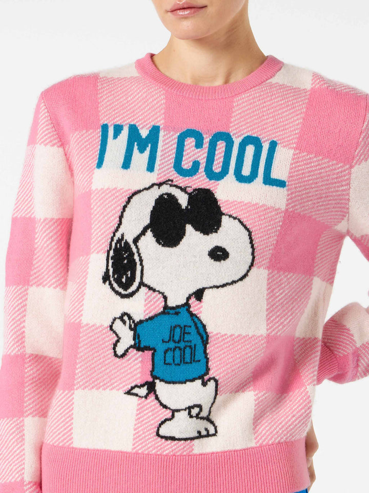 Woman sweater with Snoopy I'm Cool print | SNOOPY - PEANUTS™ SPECIAL EDITION - MC2 Saint Barth