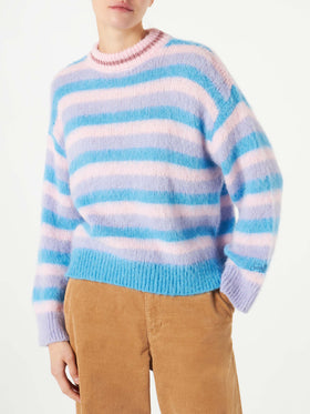 Brushed knit sweater with lurex details - MC2 Saint Barth