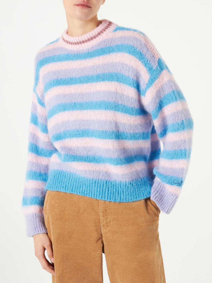 Brushed knit sweater with lurex details - MC2 Saint Barth
